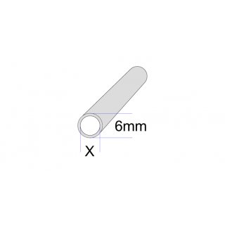 Schlauch PUR 4 oder 6mm (meterware) schwarz 6mm